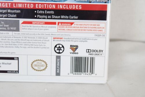 Videogioco Nintendo Wii Shaun Bianco Snowboard Road Trip Rated E 10+ Completo - Foto 4 di 5