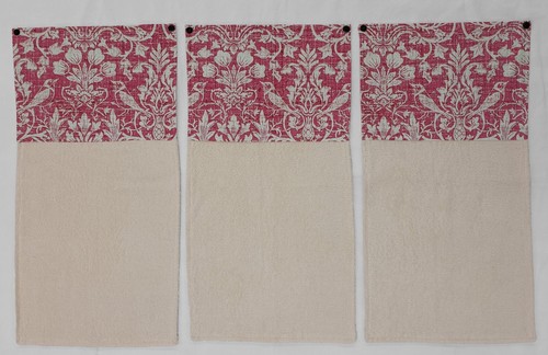 Floral Damask Wraparound Snap Hanging Towels (2 Colors Available) - Picture 6 of 20