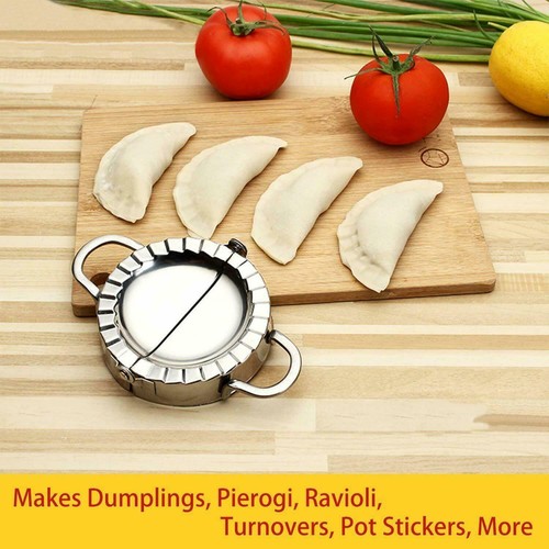 Stainless Steel Dumpling Maker Wrapper Dough Cutter Pie Ravioli Dumpling Mould - Picture 6 of 9