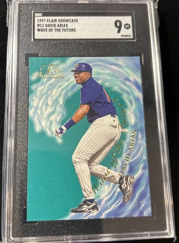 1997 Flair Showcase Wave Of The Future David Ortiz #11 Rookie RC Graded SGC 9