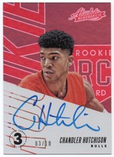 2018-19 Absolute Rookie Autographs Level 3 Chandler Hutchison RC Auto 03/10