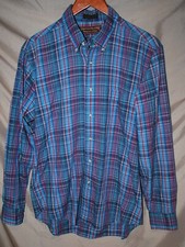 Vintage 80s Chaps Ralph Lauren "The Spirited Tradition" Men s Large Shirt