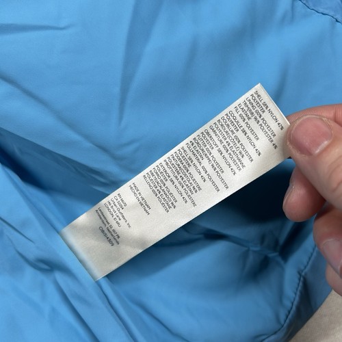 Free People Puffer Jacke Damen SM Puffa Oversized Baggy hellblau Reißverschluss Kapuze - Bild 6 von 9