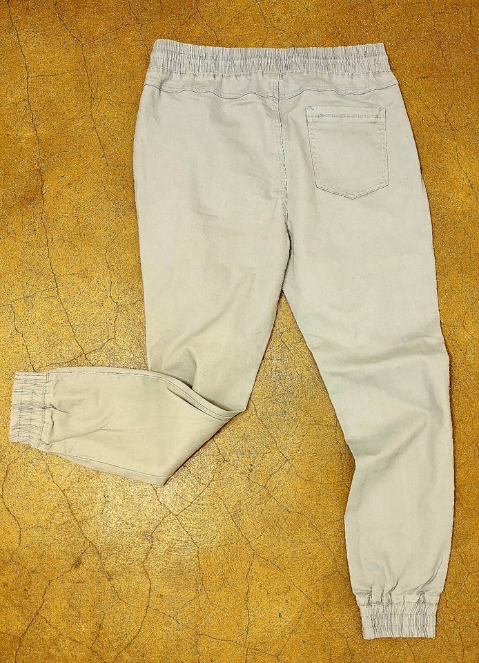 Men's STRETCH Cotton Twill - Rip Jogger Pants - Slim Fit - SIZES 40-46 ...