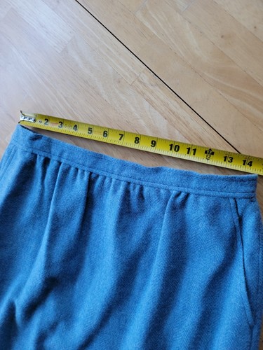 Bretton Place Vintage Women's Blue 100% Wool Lined Skirt Size 14 - Picture 7 of 10