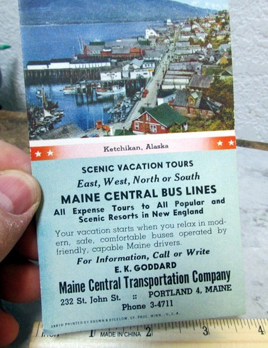 vintage Blotter, Ketchikan Alaska vacation tours advertisement, nice photo - Picture 2 of 3