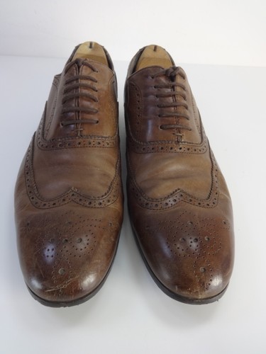 Zapatos Para Hombre Talla 11 Cuero Marrón KIN John Lewis Archie Oxford Calles Con Cordones - Imagen 12 de 13