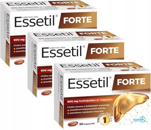 ESSETIL FORTE 600mg 30 Kapseln Lebergesundheit  Cholin  Phospholip  NEU OVP - Bild 10 von 10