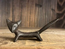 Primitive Style Cast Iron Fox Miniature Figurine 30376