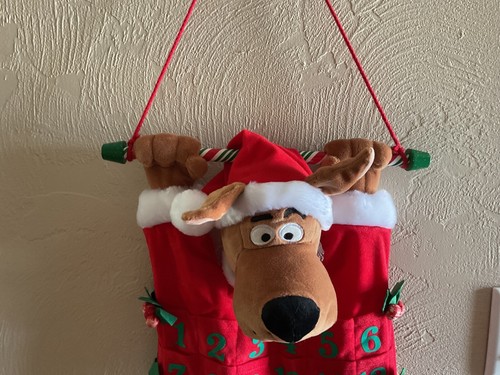 Scooby Doo Adventskalender Weihnachten Vintage Filz groß Top Zustand hängend - Bild 2 von 15