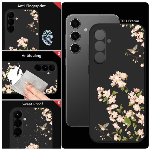Silikonowe etui odporne na wstrząsy Bird Flower do Samsung S25 Ultra S24 S23 S22 S21 - Zdjęcie 5 z 25