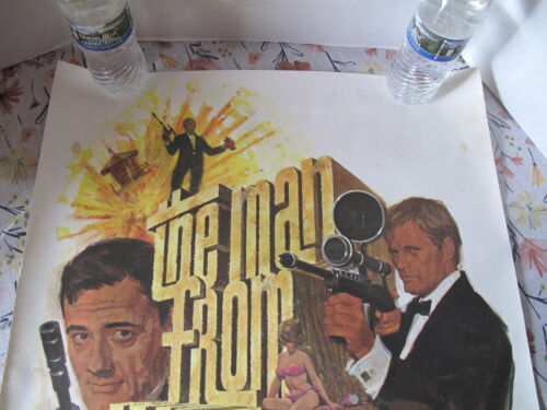Vintage Original 1966 The Man From U.N.C.L.E. NBC TV Promo Poster 24" x 21" Spys - Picture 2 of 14