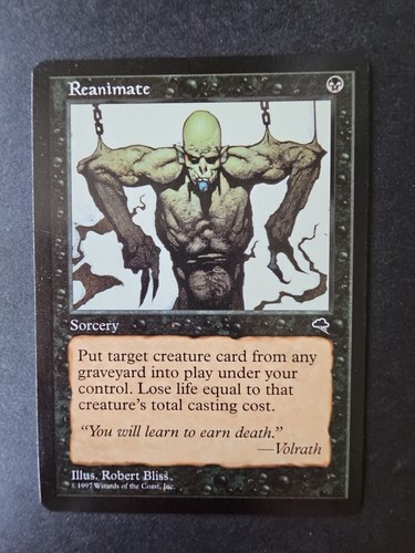 Reanimate Tempest  1997 Regular Uncommon MtG Magic the Gathering NM - Picture 3 of 13