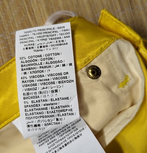 Love Moschino jeans mid waist skinny leg stretch sateen look size 26 running big - Picture 13 of 14