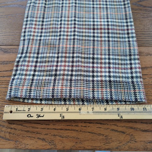EVERY wide leg high waist plaid elastic waist Women's Brown Gray orange Pants M - Picture 14 of 17