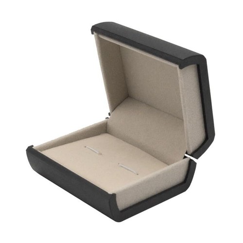 Cufflinks for Men Rhodium Plated Classic Black and Silver with Gift Box - Picture 8 of 8