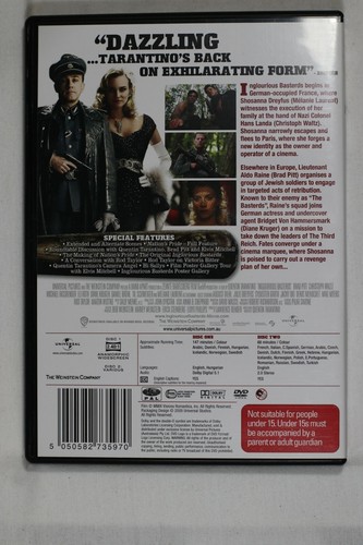 Inglourious Basterds ( 2 Disc Special Edition) Reg 4,2,5 Preowned (D769) - Picture 2 of 2