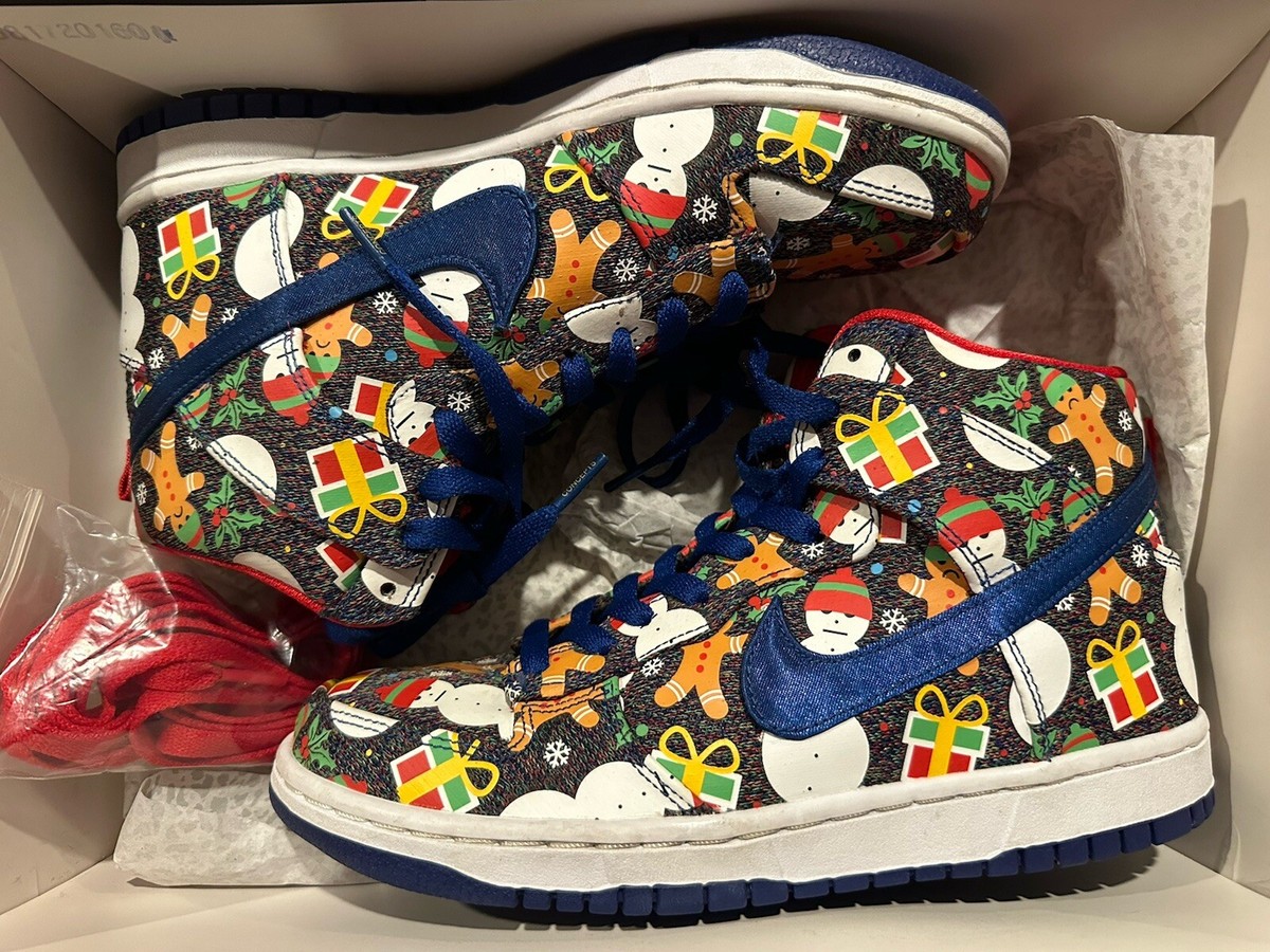 靴 NIKE SB Dunk High Christmas Sweater2017 Concepts x Nike SB Dunk High 