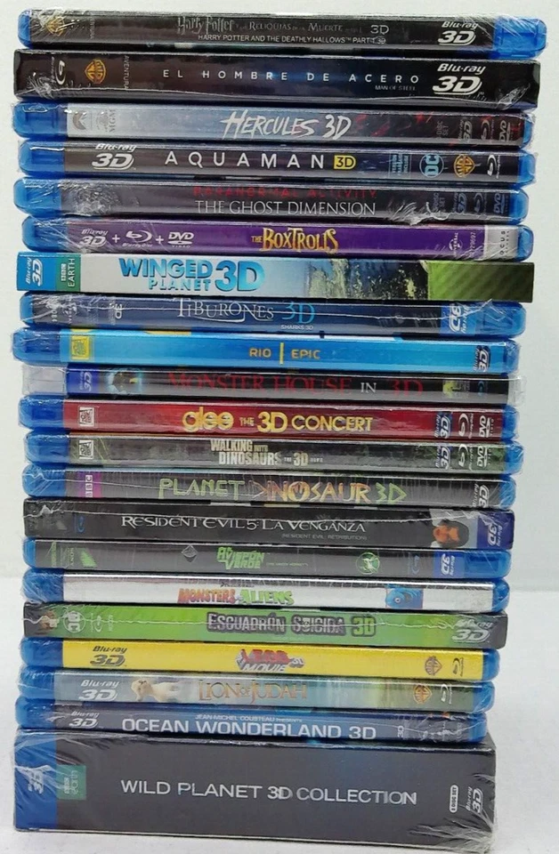 LOT of 30 Blu-Ray 3D Movies!! Harry Potter-Wonder Woman-HOME & + NEW & SEALED(R) Foto 2 de 4