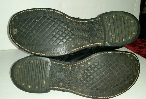 US Military EJ Vintage 9.5 W Endicott Johnson Black Boots - Picture 10 of 12