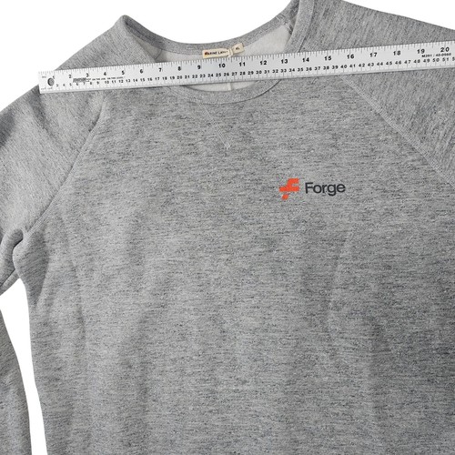Sudadera Pullover Sherpa Para Hombre XL Gris Cuello Redondo Capa Marina, Logo Forja - Imagen 3 de 11
