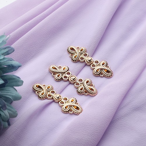 Unisex Wirbel Clips Strickjacke Verschlüsse Kleiderverschlüsse Knöpfe Frosch-Knopf Metall - Bild 13 von 73