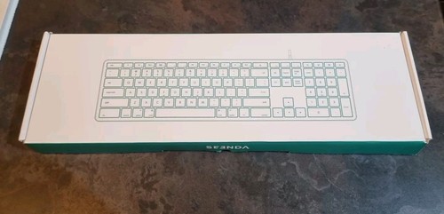 Seenda Wired Keyboard für Mac OS - Weiß & Silber