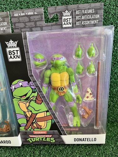 BST AXN Teenage Mutant Ninja Turtles 5” Figures Lot of 2 Leonardo & Donatello - Picture 3 of 4