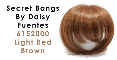 Secret Bangs By Daisy Fuentes 6152000 Light Red Brown Light Weight Textured