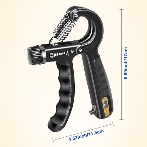 Grip Strength Trainer with Intelligent Counter,Adjustable Resistance 11-132 Lbs - Picture 2 of 6