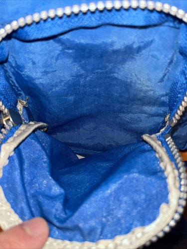 Kipling Defea Strap Zipper Handbag Blue - Picture 10 of 15