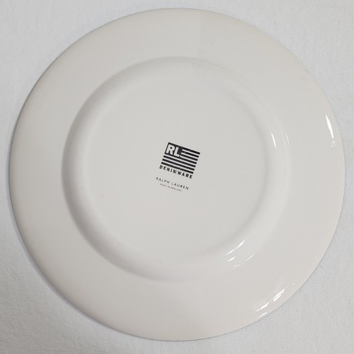 Juego de 7 platos de cena Ralph Lauren de 11 pulgadas denim azul Inglaterra ENCONTRAR RARO - Imagen 16 de 22