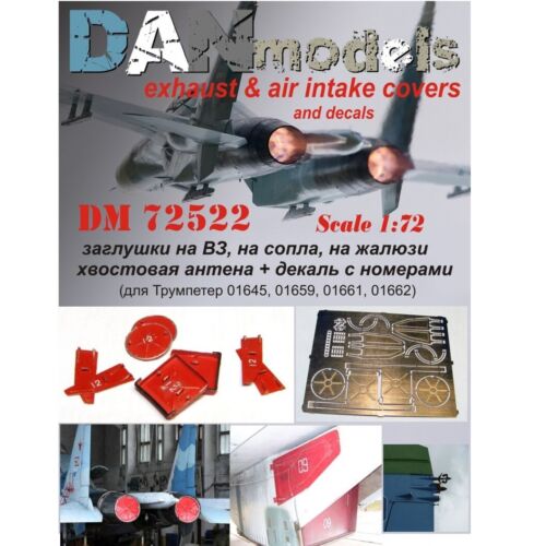 Dan Models 48522 Scale 1:48 SU-27 Exhnaust & Air Intakes Covers and Decals - Bild 7 von 12