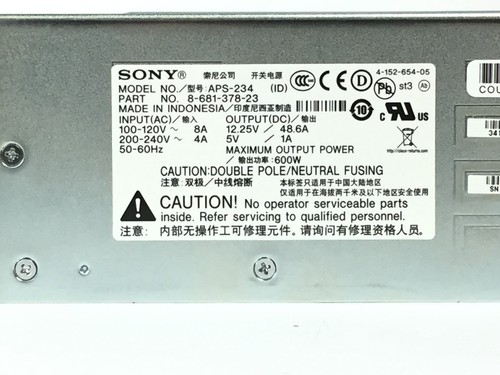 Cisco Sony 8-681-378-23 APS-234 Router Power Supply 41-0238-03 PSU 3900 - Picture 3 of 8