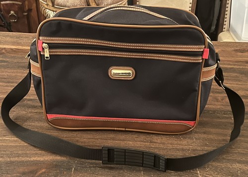 Jaguar Travel Shoulder Bag Blue Brown Size Medium Vintage Rare 90’s Overnight