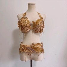 bra  belt Egyptian dance costumes Bellydance Oriental dancing