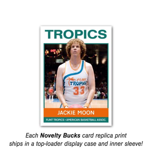 Semi-Pro Will Ferrell Jackie Moon ACEO Basket Novità Carta da visita Ristampa - Foto 2 di 4