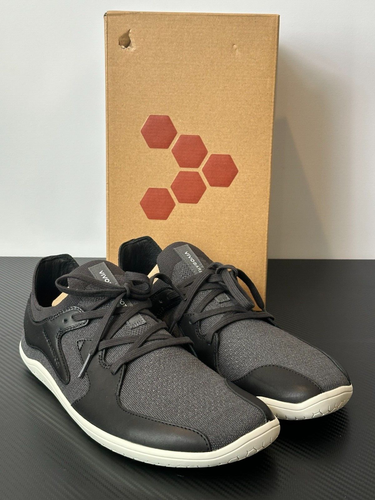 Vivobarefoot Men's US 10 Primus Asana III Obsidian Leather Shoes #309313-02