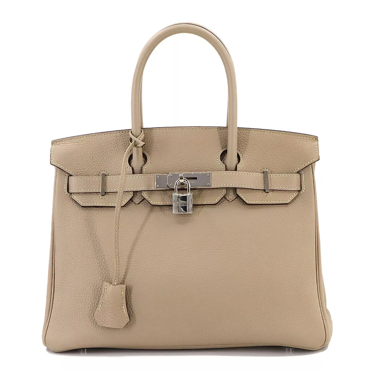 Hermès Togo Birkin 30 Gris Tourterelle - Front View