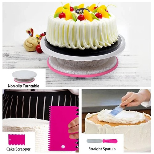 234tlg Profi Backzubehör Set Tortendekoration Spritztüllen Kuchen Design Kit - Bild 4 von 6