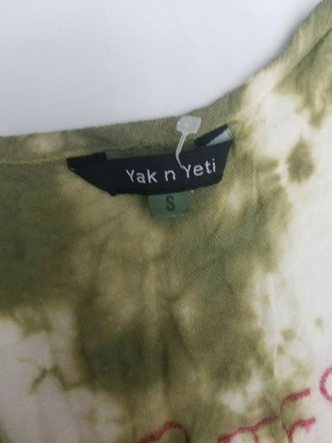 Yak n Yeti Boutique Hi-Lo Tye Die Boho Gauze Fabric Racerback Tank Top Womens S - Picture 9 of 12