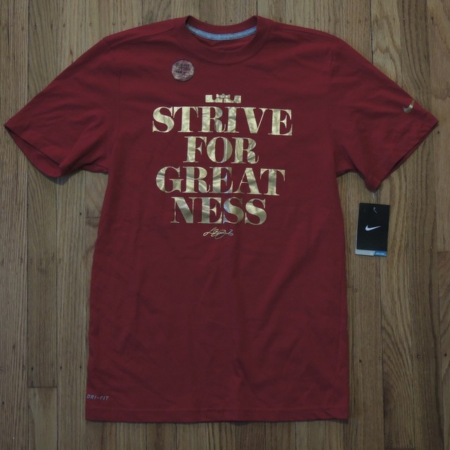 lebron james strive for greatness t shirt