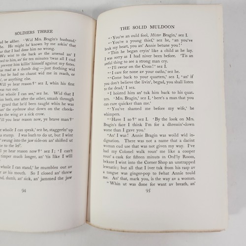 Rudyard Kipling Works 1899 HC Scribners 10 Vol Antique Book Set Gold Gilt VTG - Foto 11 di 23