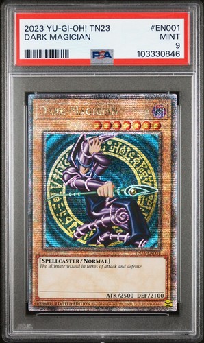 Dark Magician + Dark Magician Girl PSA 9 Bundle - TN23-EN001 MP24-EN009 Yugioh - Bild 2 von 3