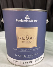 Premium Interior Paint and Primer, Matte Finish Base 1, 1 Gallon,Colorant Need