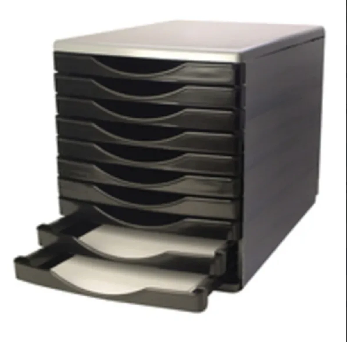 10 Drawer Plastic Desktop Paper Filing Cabinet Trays Desk