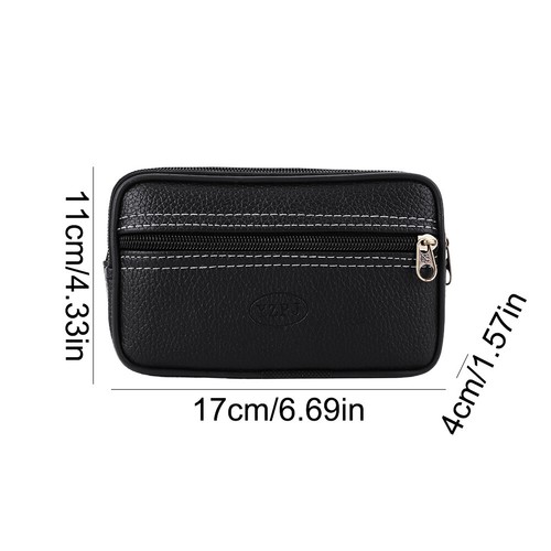 Male Pure Color Mobile Phone Holder Zipper Outdoor Jogging Sports Running Bag - Photo 14/15