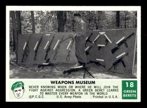 1966 Philadelphia Green Berets #18 Weapons Museum EX/MT - Photo 1 sur 2