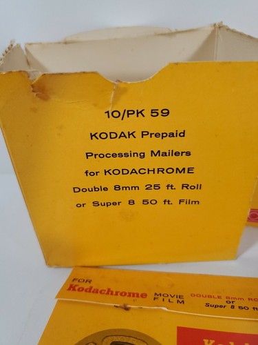 Kodak Prepaid Processing Mailers For Kodachrome VTG 60's Collectible Nostalgic - Picture 3 of 7