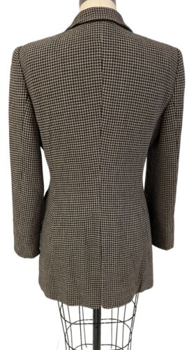 GIORGIO ARMANI LE COLLECTIONNI VESTE DÉQUITATION FEMME VINTAGE ANNÉES 90 boutiques TAILLE 42 chèques laine
